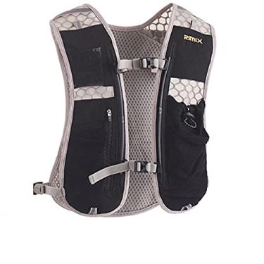 Imagem de Mochila de corrida leve 5L para esportes ao ar livre, trilha, corrida, maratona, trilha, caminhada, fitness, bolsa de hidratação para homens e mulheres, com bolsa de 1L ou chaleira de 500 ml