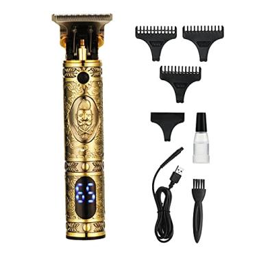 Imagem de Romacci Cortador de cabelo VGR para homens Kit de corte de cabelo elétrico Aparador de cabelo com pentes de guia Tela LCD ajustável sem fio e recarregável Barbeador elétrico Cortador de cabelo para iniciantes Salão de beleza Barbeiros Corte de cabelo