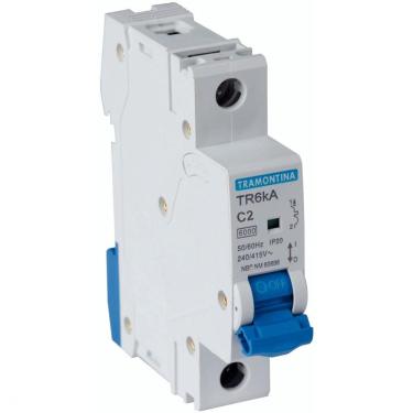 Imagem de Disjuntor TR6KA 1 P 2 A Curva C Tramontina Tramontina