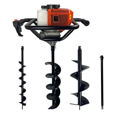 Imagem de Perfurador de Solo a Gasolina 52cc 2,5HP com Brocas 10cm +15cm + 25cm + extensão 60cm Carbon Fak