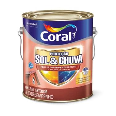 Imagem de PROTEÇÃO SOL & CHUVA RESINA IMPERMEABILIZANTE INCOLOR 3,6L