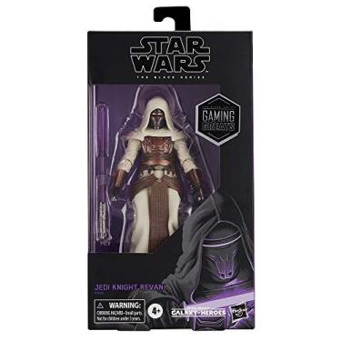 Imagem de Star Wars Boneco do Grande Cavaleiro Jedi Revan (exclusivo da Gamestop) da série Black Gamestop de 15 cm