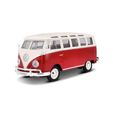 Imagem de Miniatura Volkswagen Van Samba Verde Maisto 1/25