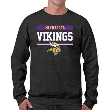 Imagem de Team Fan Apparel NFL Adult Property of Crewneck Moletom de lã - masculino e feminino - Mantenha-se aquecido e represente seu time com estilo