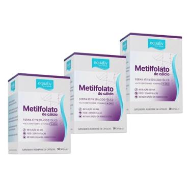 Imagem de Kit 3 Unidades Follatus L-metilfolato Metilfolato 30 Caps 360mcg - Equaliv