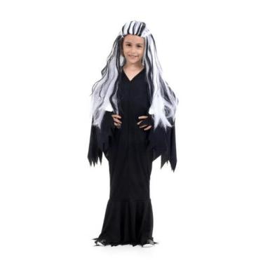 Imagem de Fantasia Morticia Infantil - Família Addams - Halloween