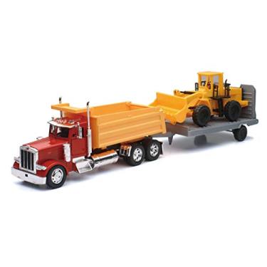 Imagem de 1:32 Scale Peterbilt Single Dump Truck W/ Wheel Loader