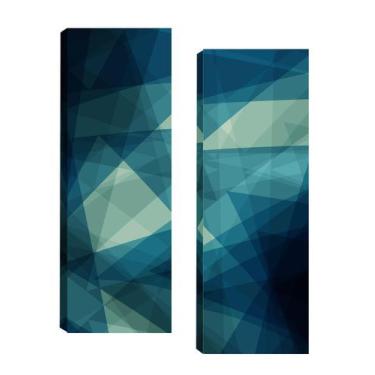 Imagem de Quadro Geometrico Azul Marinho  Par 20X60  Atelier Valverde