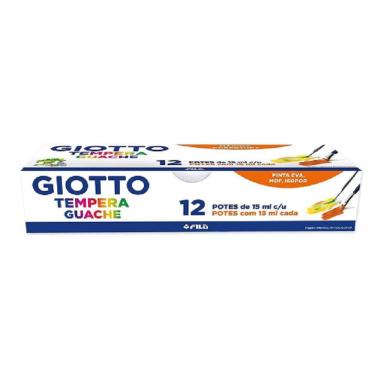 Imagem de GIOTTO Tempera Guache Tinta Guache em Pote de 15ml 12 Cores