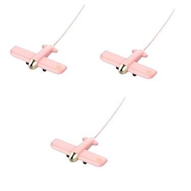 Imagem de Artibetter 3 Unidades 4 1 cubo USB 2.0 cabo de extensão USB porta múltipla estação para carregar Hub USB de avião rosa Hub USB para casa e escritório linha de extensão criativa