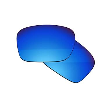 Imagem de Boldbright Lentes de substituição compatíveis com óculos de sol Oakley TwoFace OO9189 - Revestido azul espelhado - Não polarizado