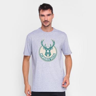 Imagem de Camiseta NBA Milwaukee Bucks Logo New Era Logo Masculina-Masculino