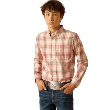 Imagem de ARIAT Camisa masculina Pro Series Knox de modelagem clássica, Coral, M