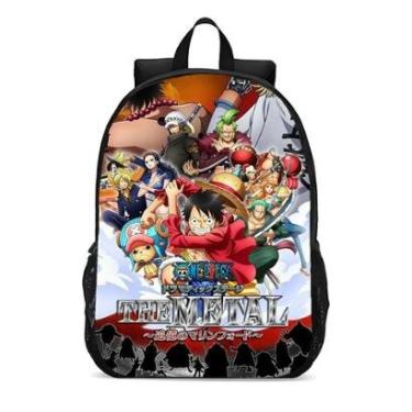 Imagem de Mochila Escolar Infanto Juvenil Anime One Piece Bando Chapéu de Palha Novidades 0286-Unissex