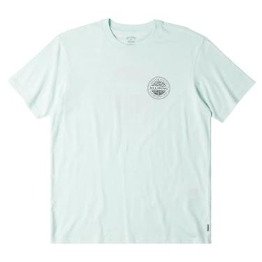 Imagem de Billabong Camiseta masculina com estampa de manga curta Rotor, Seaglass, GG