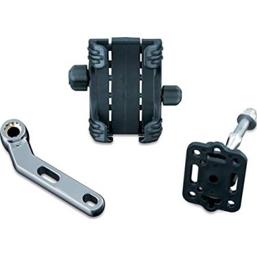 Imagem de Kuryakyn 1788 Acessório de motocicleta: Suporte de embreagem/freio suporte de suporte de dispositivo GPS Tech-Connect, padrão, cromado