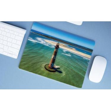 Imagem de Mouse Pad Emborrachado Personalizado Grande Náutico Oceania Praia Mar 