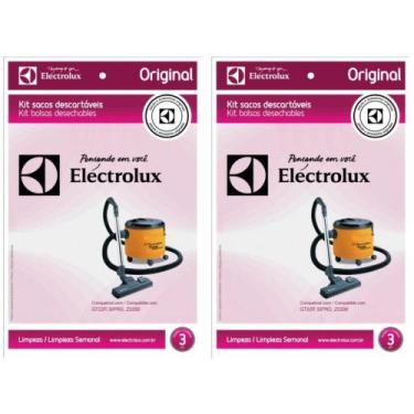 Imagem de 6 Sacos Descartáveis P/ Aspirador de Pó Electrolux TORNADO
