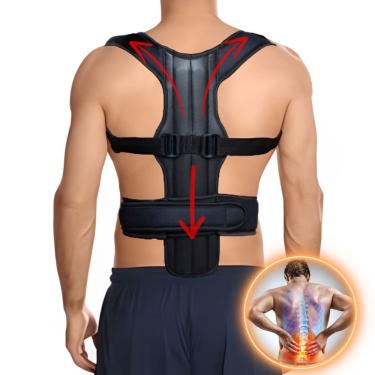 Imagem de Colete Corretor Postural Completo Grande Unissex Masculino Feminino