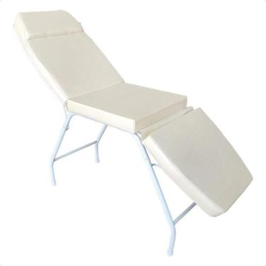 Imagem de Maca 3 Posições Reclinável Estética Branco Off-White For-Ty