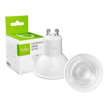 Imagem de Lâmpada Led Dicroica Mr16 4W Bivolt Quente 3000K Gu10 - BRILIA, 110V/2