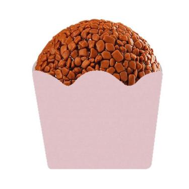 Imagem de Kit C/ 1 Pct. De Forminhas Caixeta Rosa Fechada P/ Doces Docinhos Fino