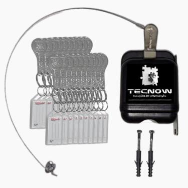 Imagem de 01 Trava Carrinho De Compras  Condominio + 20  Chaves Tecnow