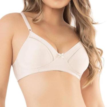 Imagem de Sutiã Básico DelRio 40614 Microfibra, 48, Areia