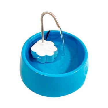 Imagem de Kit Fonte PetLon Baby e Bebedouro Azul para Cães e Gatos - 220V