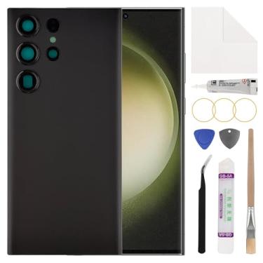 Imagem de Duotipa Substituição de vidro traseiro traseiro para Galaxy S23 Ultra 5G 2023, substituição de vidro da tampa traseira traseira para SM-S918B com kit de ferramentas de reparo técnico - preto.