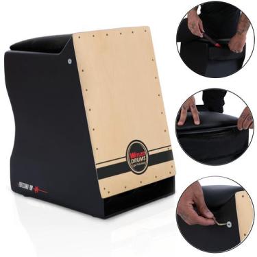 Imagem de Cajón estendido pro elétrico witler drums  preto  natural