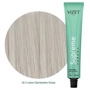 Imagem de Coloração Supreme Chroma 12.1 Loiro Claríssimo Cinza 50gr Vizet
