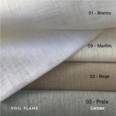 Imagem de Cortina Gaze De Linho Trilho Suiço S/ Forro 6.00larg X 2.50 - BellaDan