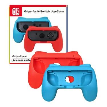 Imagem de Par Grip Suporte Rígido Para Joy Con Switch Neon - MIMD