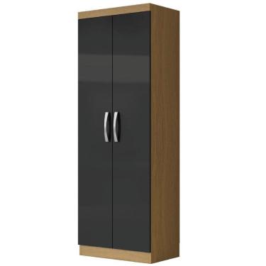 Imagem de Armário Multiuso Organizador Lavanderia 2 Portas 3 Prateleiras 1,70m New Aramóveis Atac Graf