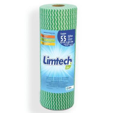 Imagem de Pano Multiuso Limtech - 23cm X 22m - 55 Folhas - 35g/m² - Verde - Ober