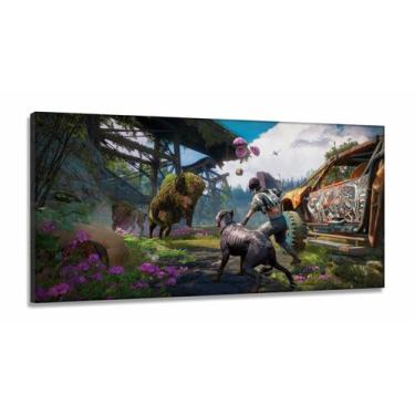 Imagem de Quadro Decorativos Far Cry com 3 peças em Tecido Canvas 130x60 - Wall 