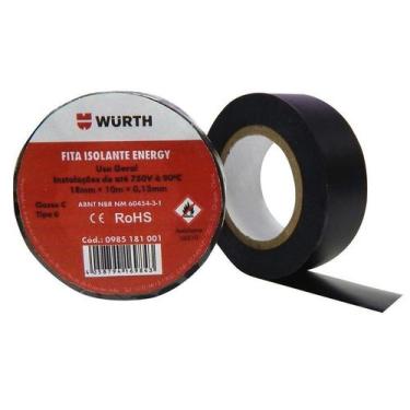 Imagem de Fita Isolante Energy Preta 18MM x 10M - wurth