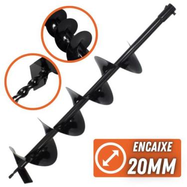 Imagem de Broca para Perfurador de Solo 80x15cm Encaixe de 20mm Para Vulcan, Von