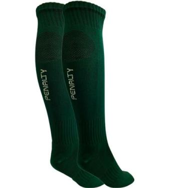 Imagem de Meião Futebol Adulto Penalty Matis VIII, Verde, Branco, 39-44