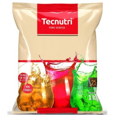 Imagem de Refresco em pó Tecnutri rende 25 litros , Laranja, Limão, Uva, Abacaxi