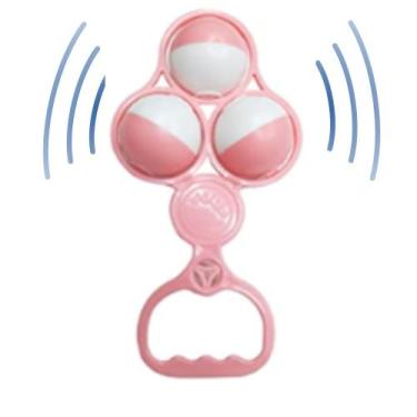 Imagem de Chocalho 03 Infantil PAIS E FILHOS - Emite som, Rosa