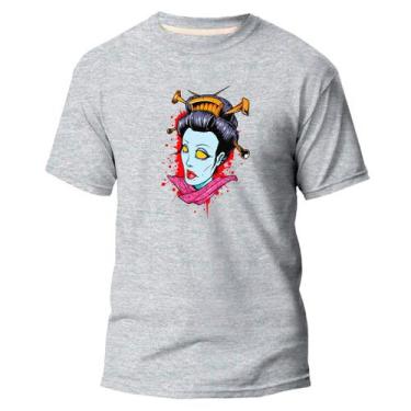 Imagem de  Camiseta Basica Algodão Premium Estampada Zombie Gueixa - Pavesi, Cin