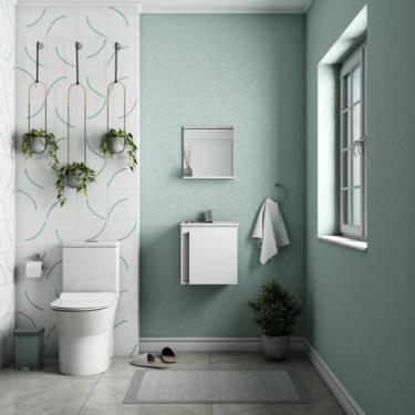 Imagem de Gabinete para Banheiro com Cuba e Espelheira Ônix - Cozimax