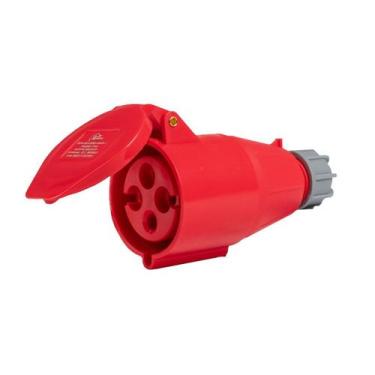 Imagem de Acoplador Tomada Industrial 3P+T 32a Rohdina 6h IP44 Verm.