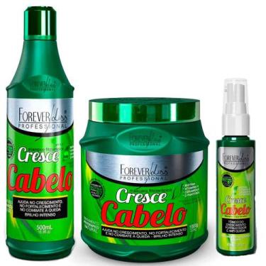 Imagem de Kit Cresce Cabelo Shampoo, Mascara e Tonico Forever Liss