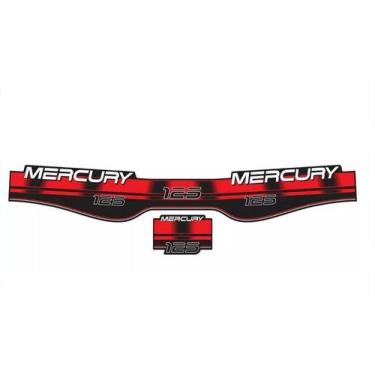 Imagem de Kit Adesivo Motor De Popa Mercury 125 Hp Ano 1994 A 1998 - SPTS