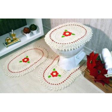 Imagem de Jogo de Banheiro em Crochê Rojo - Arte & Tear