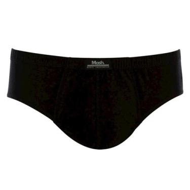 Imagem de Cueca Slip Mash Basic 074.58 Ajuste Perfeito 100% Algodão, Preto, GG