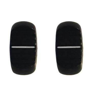 Imagem de Kit 2 Knob Deslizante Rounded 4mm Preto Estilo Behringer - Ronsani